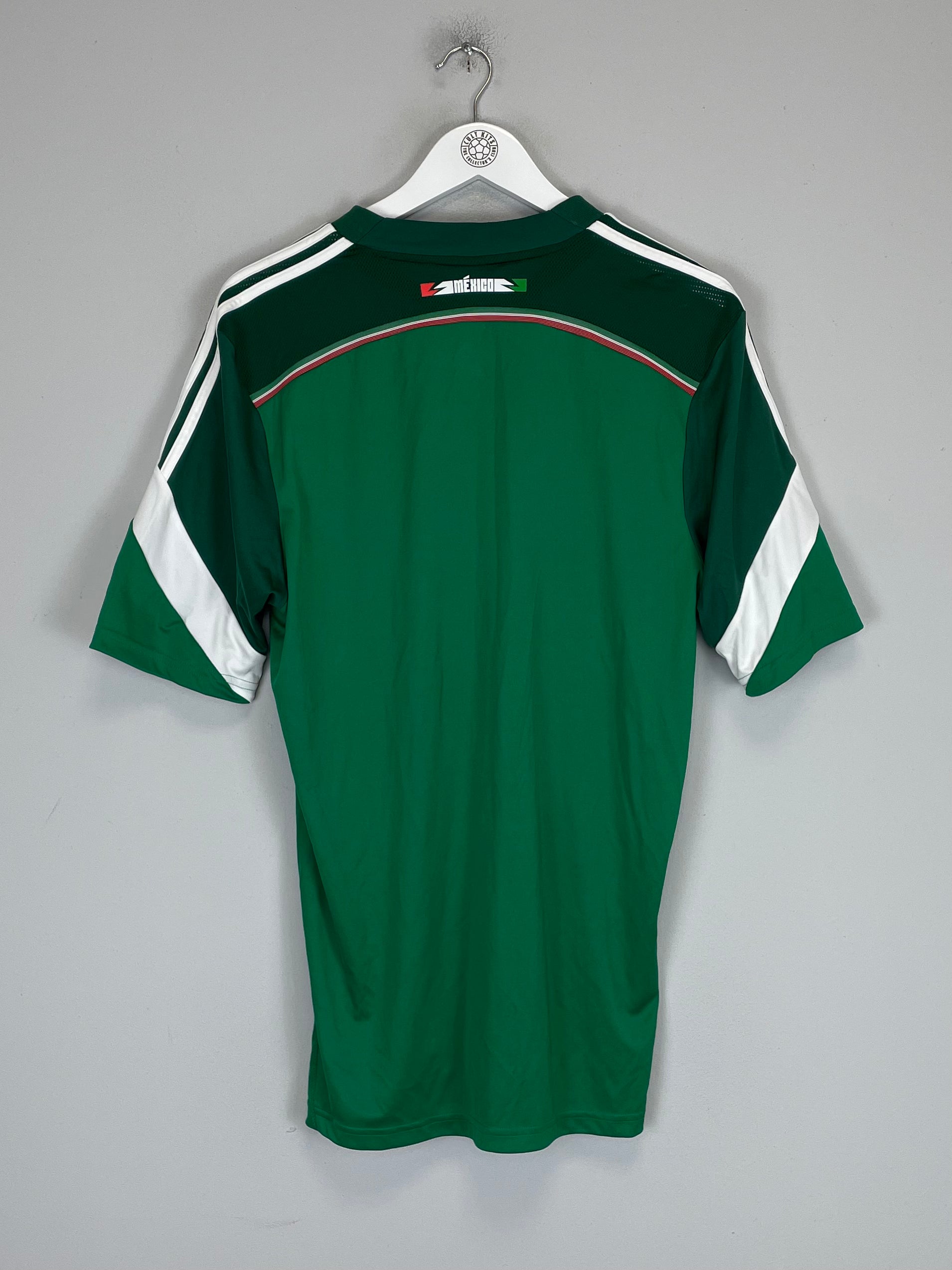 Shop 2014/15 MEXICO HOME SHIRT (L) ADIDAS, classic football shirts, vintage football shirts & retro soccer jerseys at Cult Kits