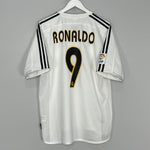 2003/04 REAL MADRID RONALDO #9 HOME SHIRT (L) ADIDAS