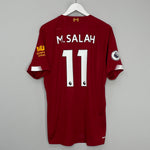 Shop 2019/20 LIVERPOOL M.SALAH #11 HOME SHIRT (L) NEW BALANCE, classic football shirts, vintage football shirts & retro soccer jerseys at Cult Kits