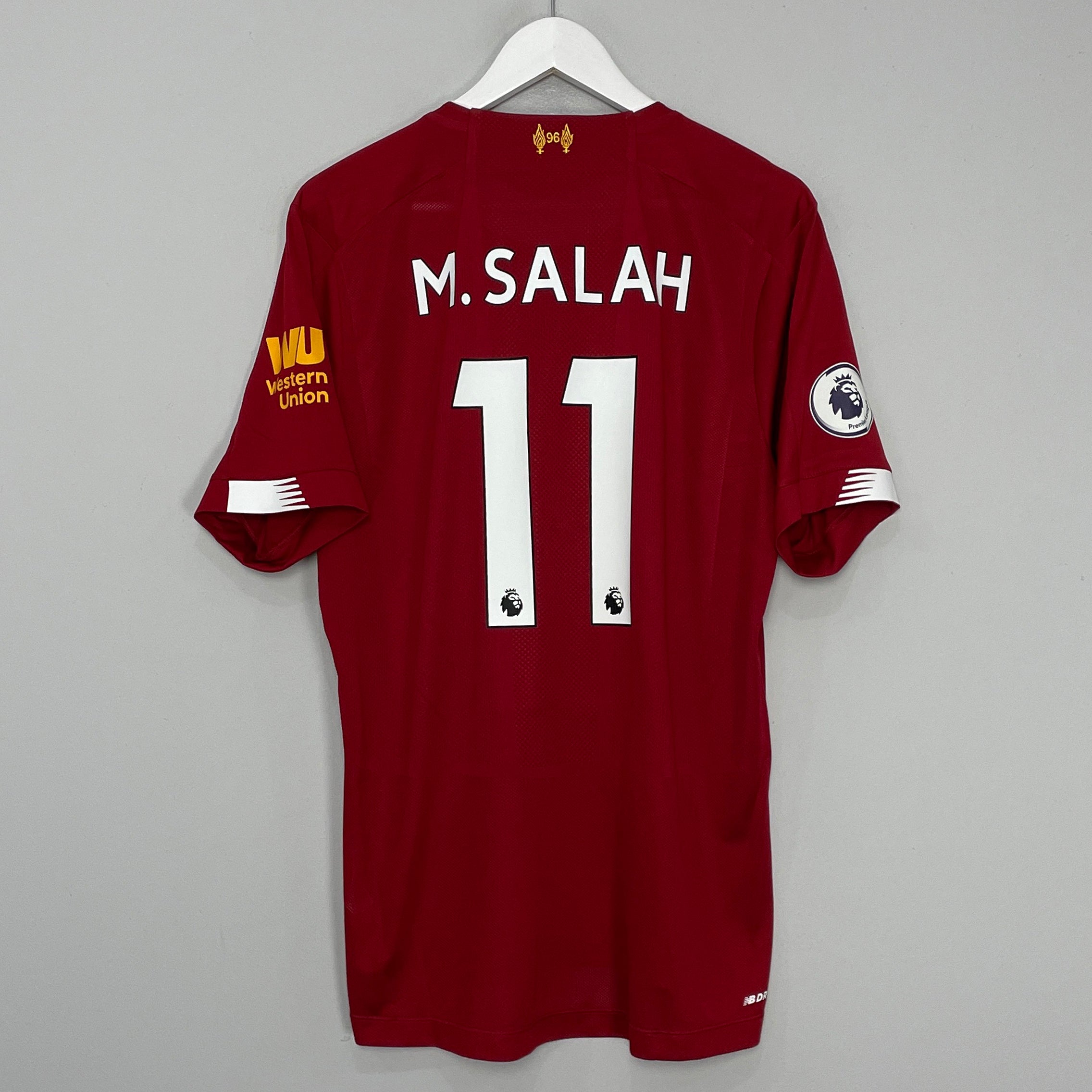 Shop 2019/20 LIVERPOOL M.SALAH #11 HOME SHIRT (L) NEW BALANCE, classic football shirts, vintage football shirts & retro soccer jerseys at Cult Kits
