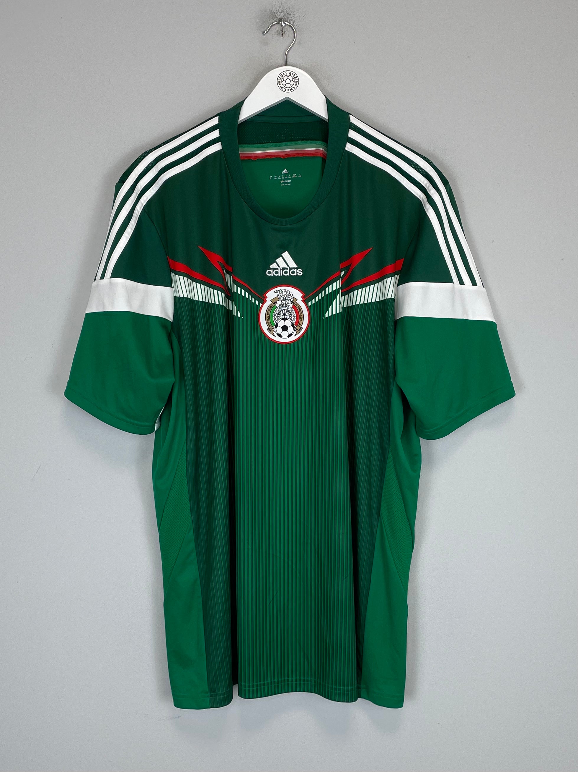Shop 2014/15 MEXICO HOME SHIRT (XXL) ADIDAS, classic football shirts, vintage football shirts & retro soccer jerseys at Cult Kits