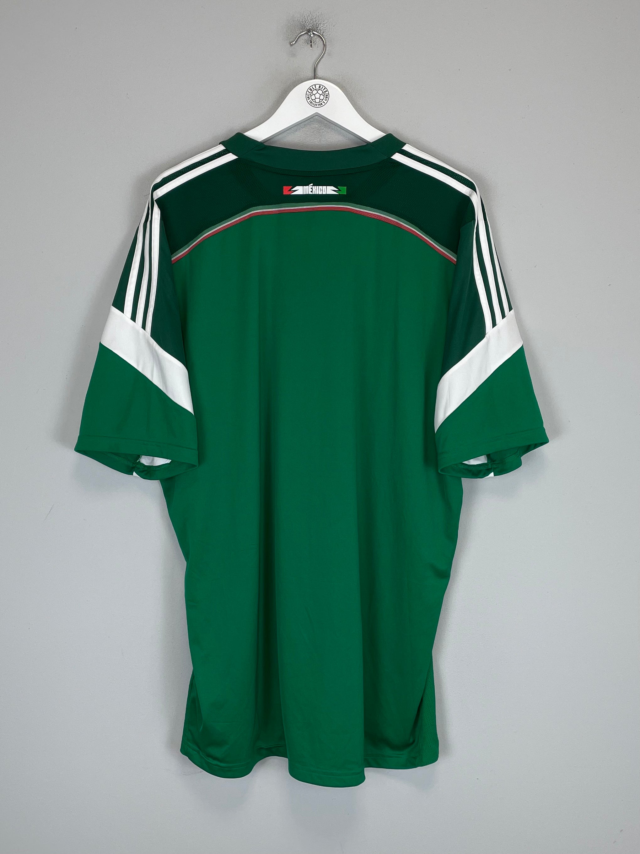 Shop 2014/15 MEXICO HOME SHIRT (XXL) ADIDAS, classic football shirts, vintage football shirts & retro soccer jerseys at Cult Kits