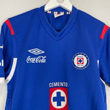 2011/12 CRUZ AZUL HOME SHIRT (M) UMBRO