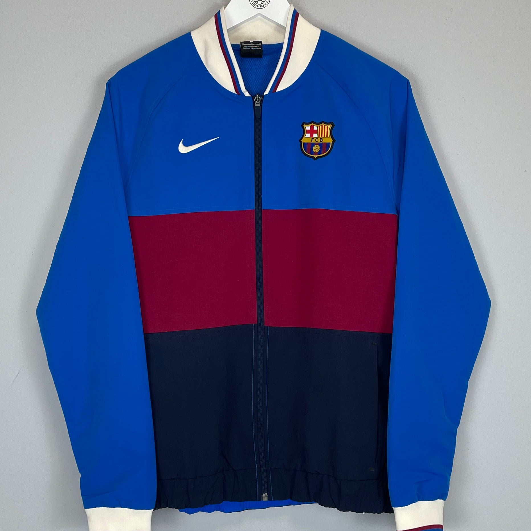 Shop 2021/22 BARCELONA TRACK JACKET (S) NIKE, classic football shirts, vintage football shirts & retro soccer jerseys at Cult Kits