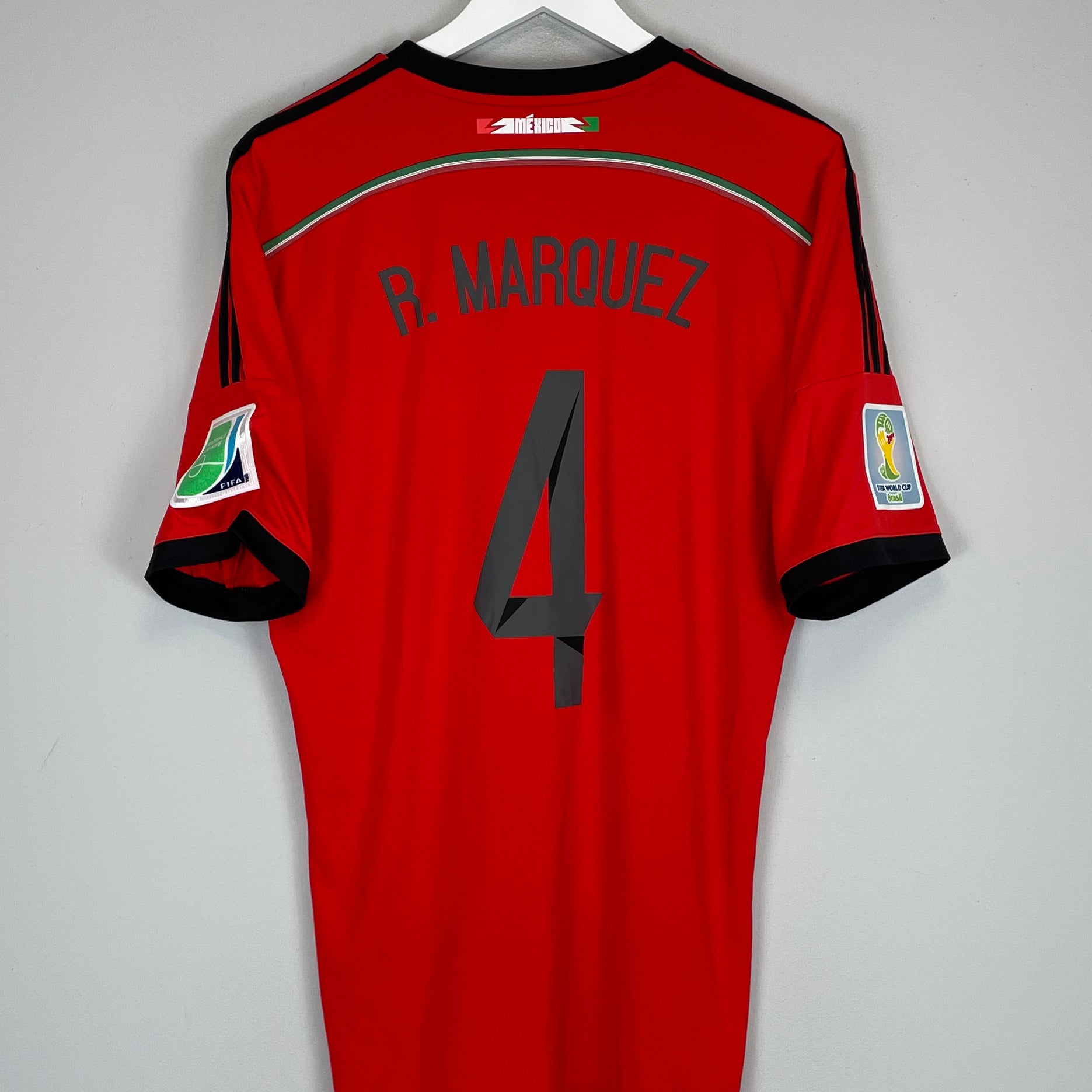 Shop 2014/15 MEXICO R.MARQUEZ #4 AWAY SHIRT (L) ADIDAS, classic football shirts, vintage football shirts & retro soccer jerseys at Cult Kits
