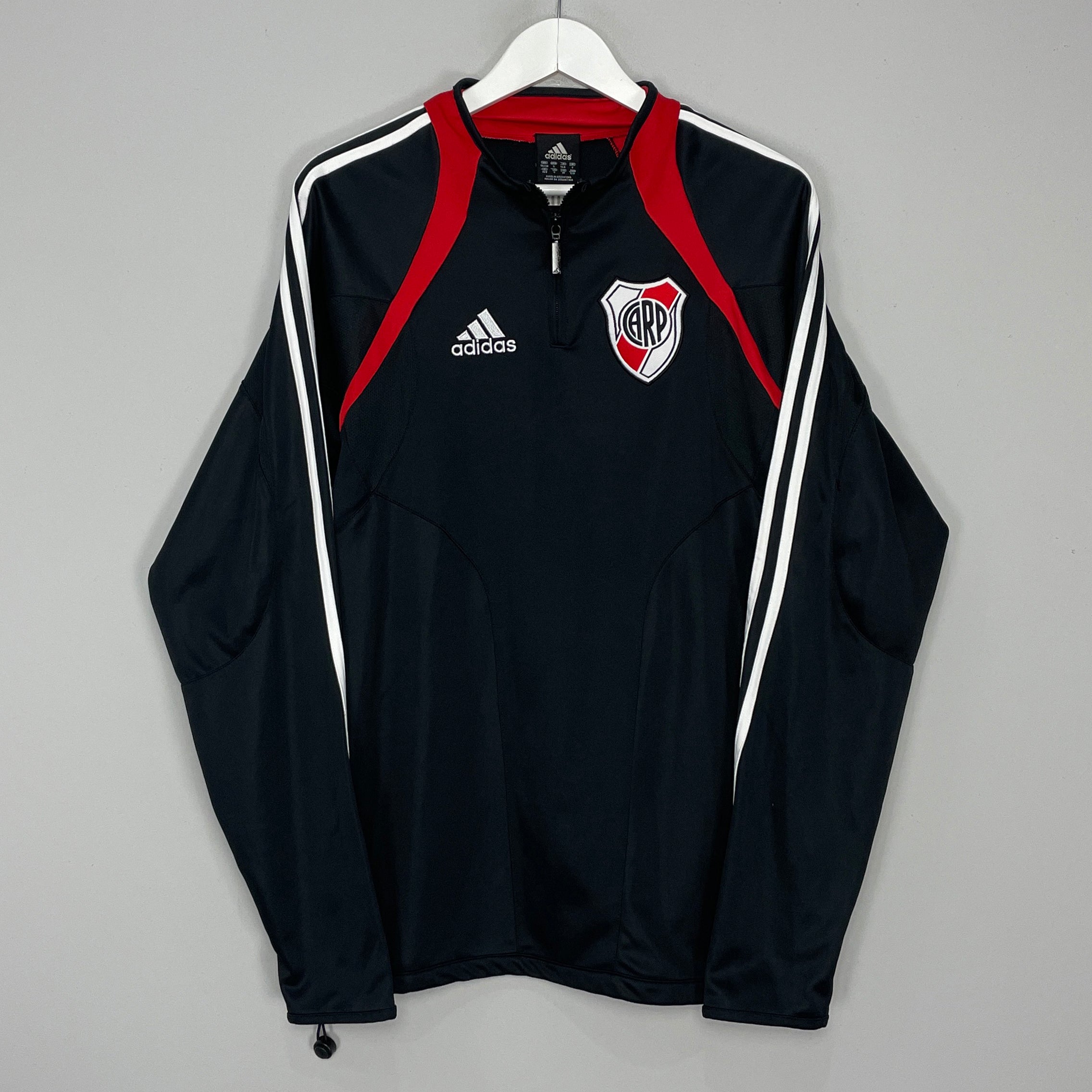 Shop 2004/05 RIVER PLATE 1/4 ZIP (S) ADIDAS, classic football shirts, vintage football shirts & retro soccer jerseys at Cult Kits