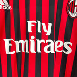 2011/12 AC MILAN IBRAHIMOVIC #11 L/S HOME SHIRT (XL) ADIDAS