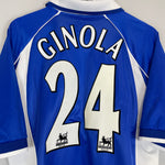 Shop 2000/02 EVERTON GINOLA #24 HOME SHIRT (L) PUMA, classic football shirts, vintage football shirts & retro soccer jerseys at Cult Kits