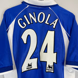 Shop 2000/02 EVERTON GINOLA #24 HOME SHIRT (L) PUMA, classic football shirts, vintage football shirts & retro soccer jerseys at Cult Kits