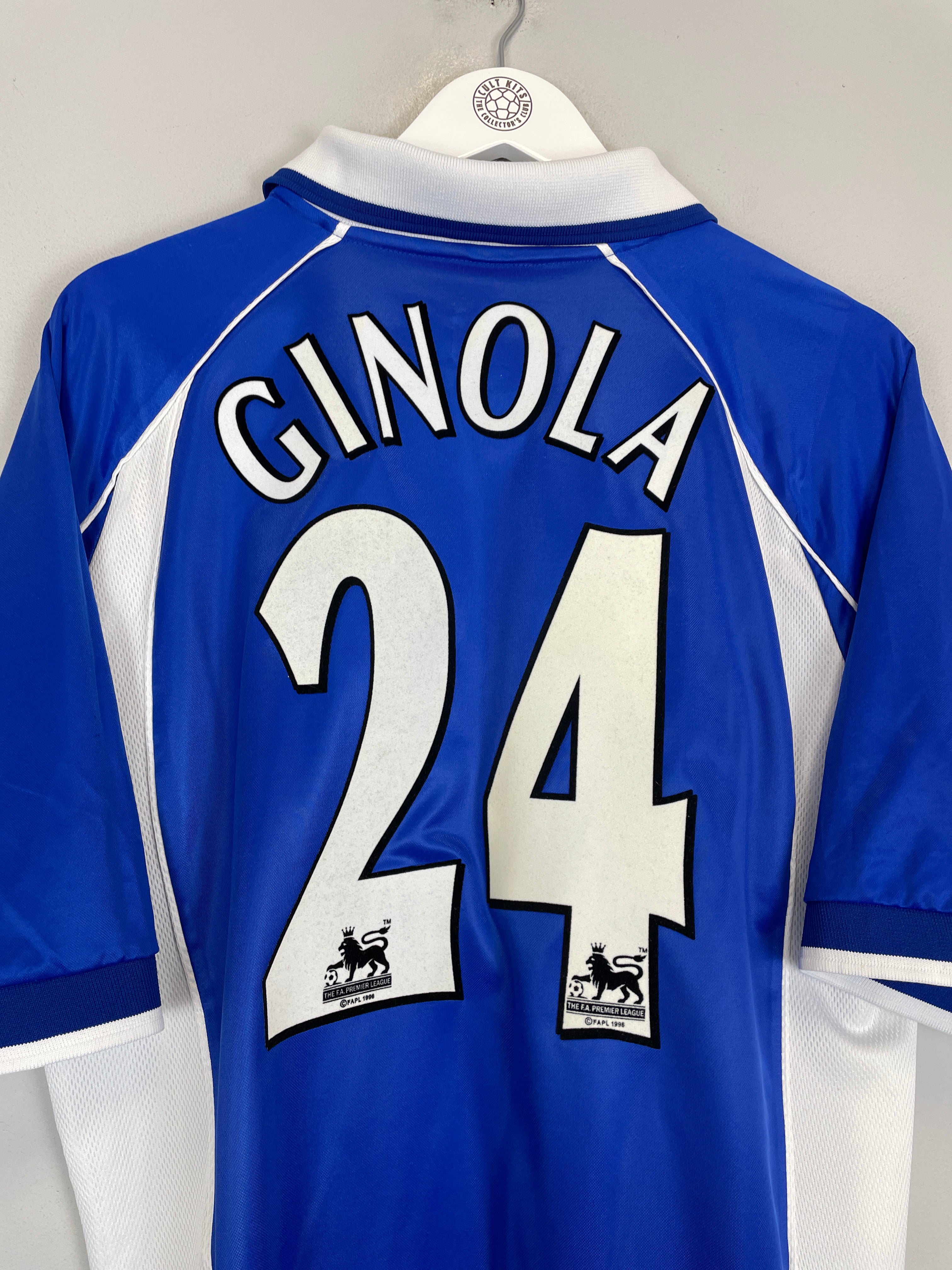 Shop 2000/02 EVERTON GINOLA #24 HOME SHIRT (L) PUMA, classic football shirts, vintage football shirts & retro soccer jerseys at Cult Kits