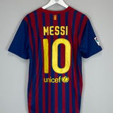 Shop 2011/12 BARCELONA MESSI #10 HOME SHIRT (L) NIKE, classic football shirts, vintage football shirts & retro soccer jerseys at Cult Kits