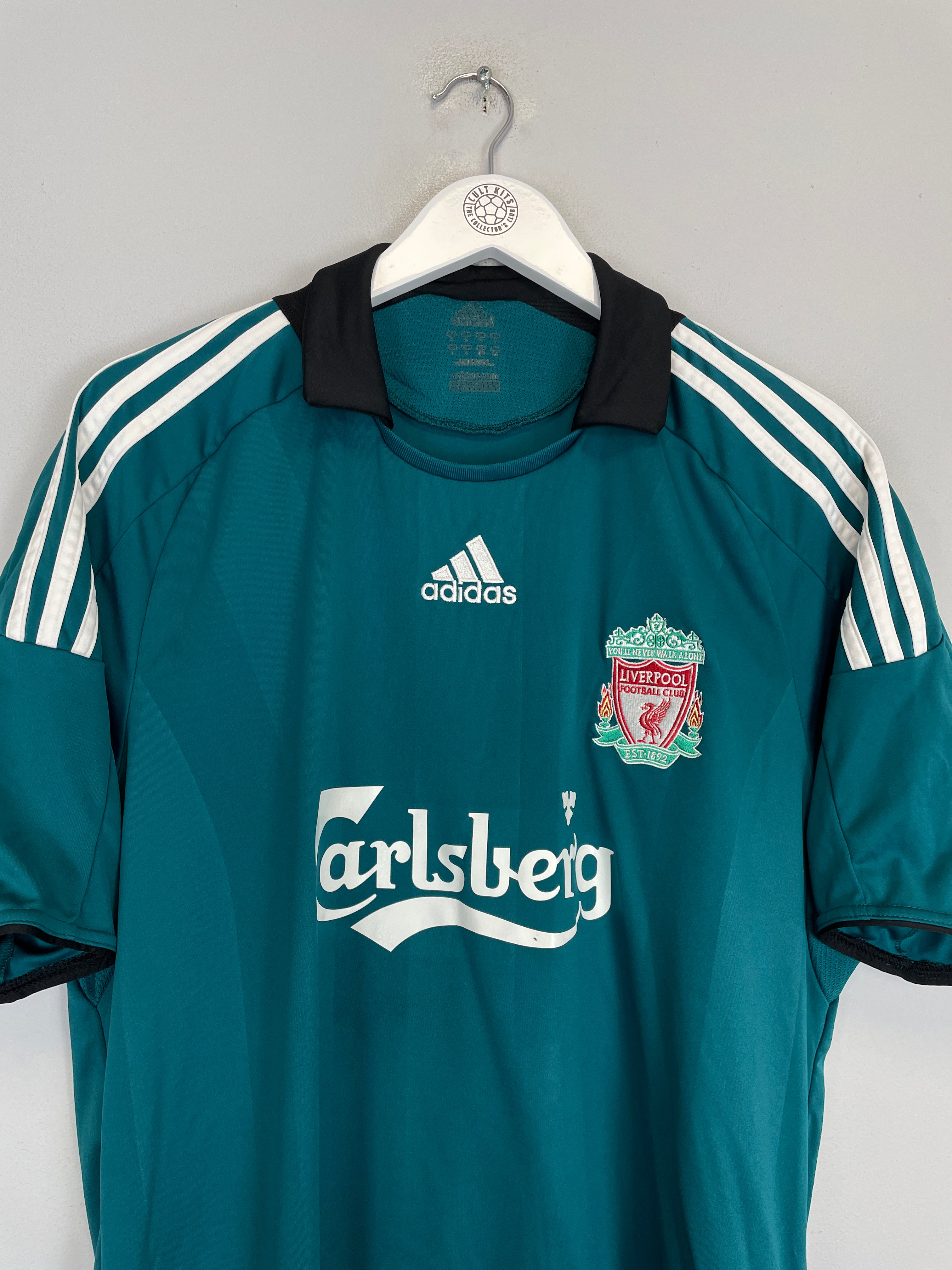 Shop 2008/09 LIVERPOOL ALONSO #14 AWAY SHIRT (L) ADIDAS, classic football shirts, vintage football shirts & retro soccer jerseys at Cult Kits