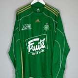 2009/10 ST ETIENNE *PLAYER ISSUE* L/S HOME SHIRT (XL) ADIDAS