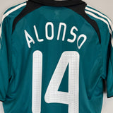 Shop 2008/09 LIVERPOOL ALONSO #14 AWAY SHIRT (L) ADIDAS, classic football shirts, vintage football shirts & retro soccer jerseys at Cult Kits