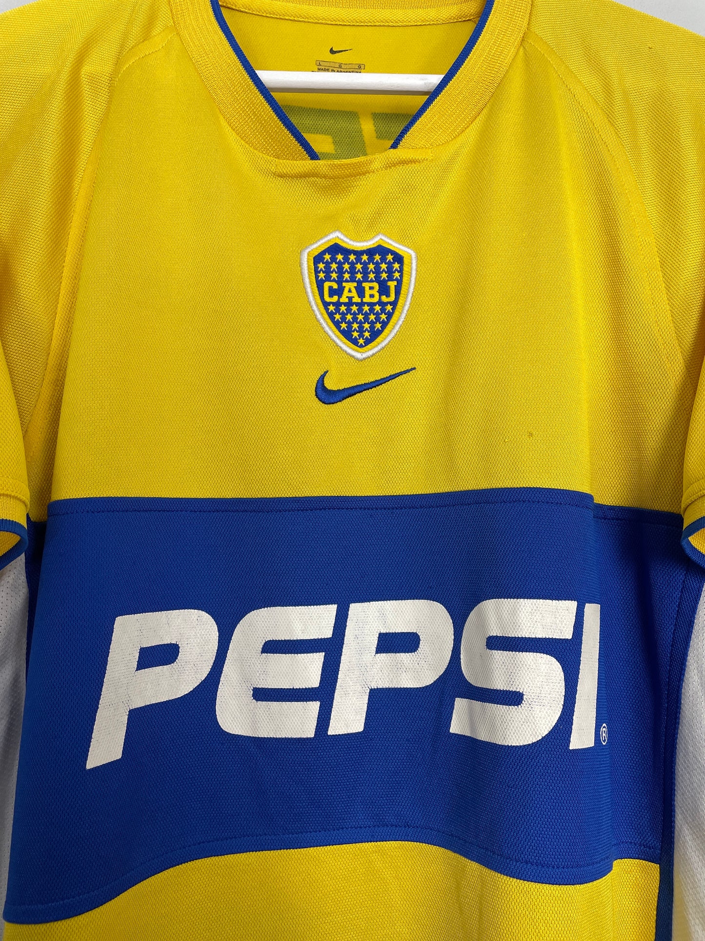 2002/03 BOCA JUNIORS AWAY SHIRT (L) NIKE