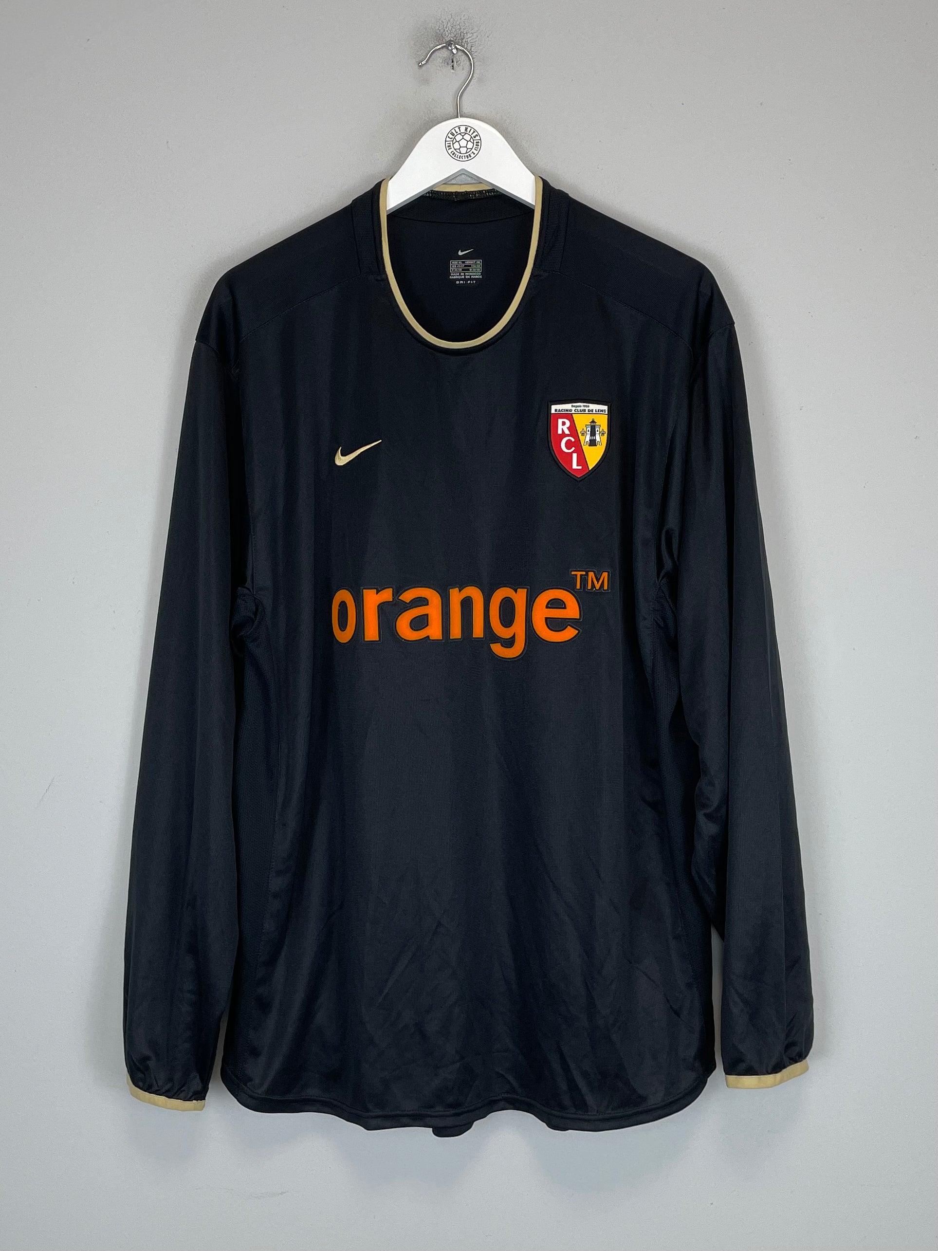 Shop 2002/03 RC LENS L/S AWAY SHIRT (XL) NIKE, classic football shirts, vintage football shirts & retro soccer jerseys at Cult Kits