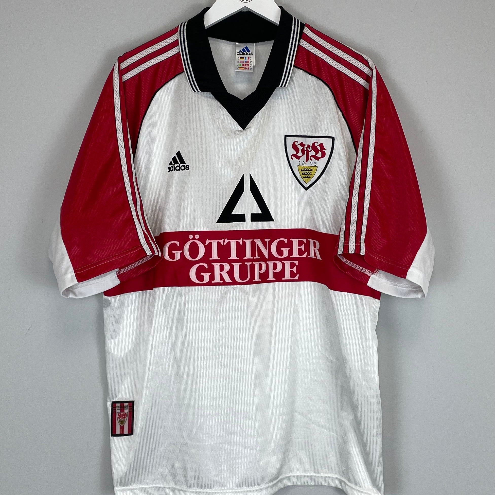 Shop 1998/99 STUTTGART HOME SHIRT (XL) ADIDAS, classic football shirts, vintage football shirts & retro soccer jerseys at Cult Kits