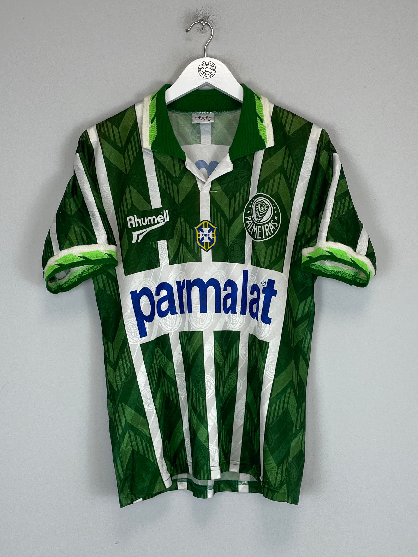 Shop 1996 PALMEIRAS #10 HOME SHIRT (M) RHUMMEL, classic football shirts, vintage football shirts & retro soccer jerseys at Cult Kits