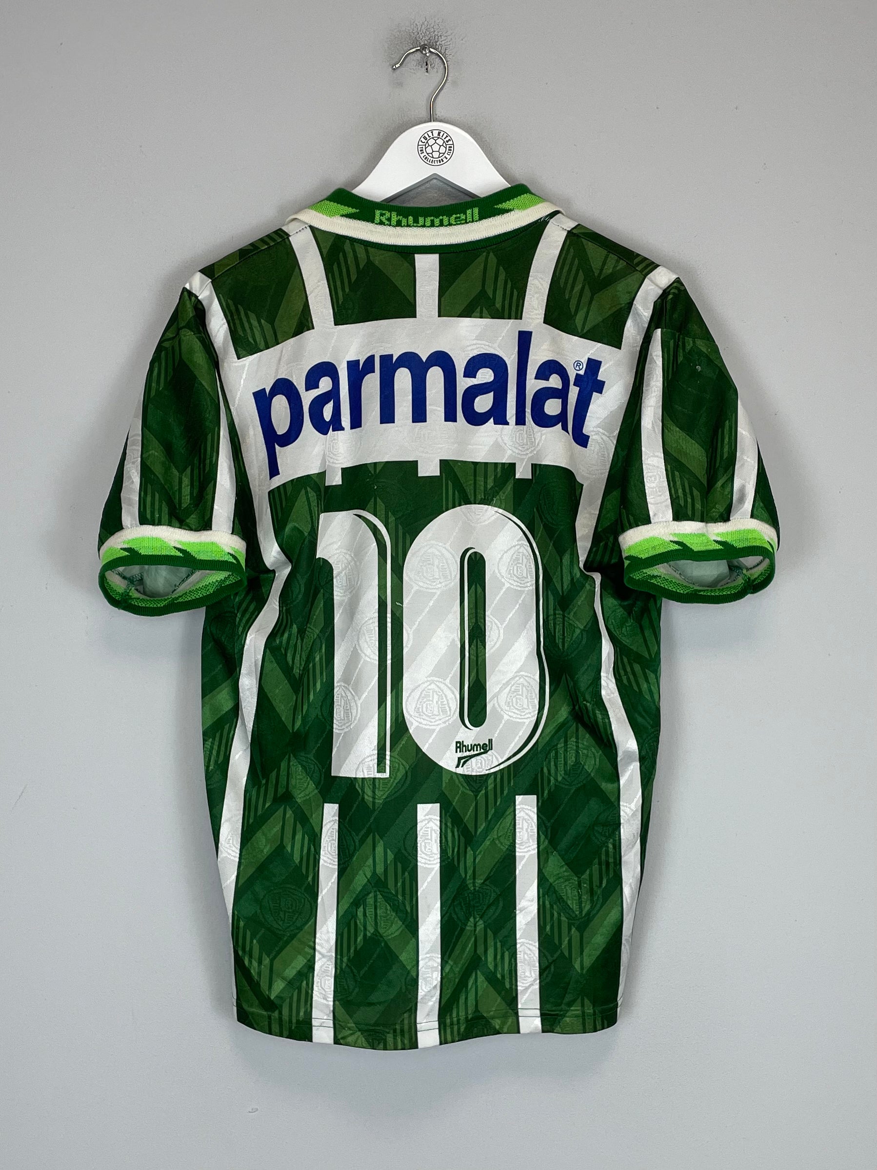 Shop 1996 PALMEIRAS #10 HOME SHIRT (M) RHUMMEL, classic football shirts, vintage football shirts & retro soccer jerseys at Cult Kits