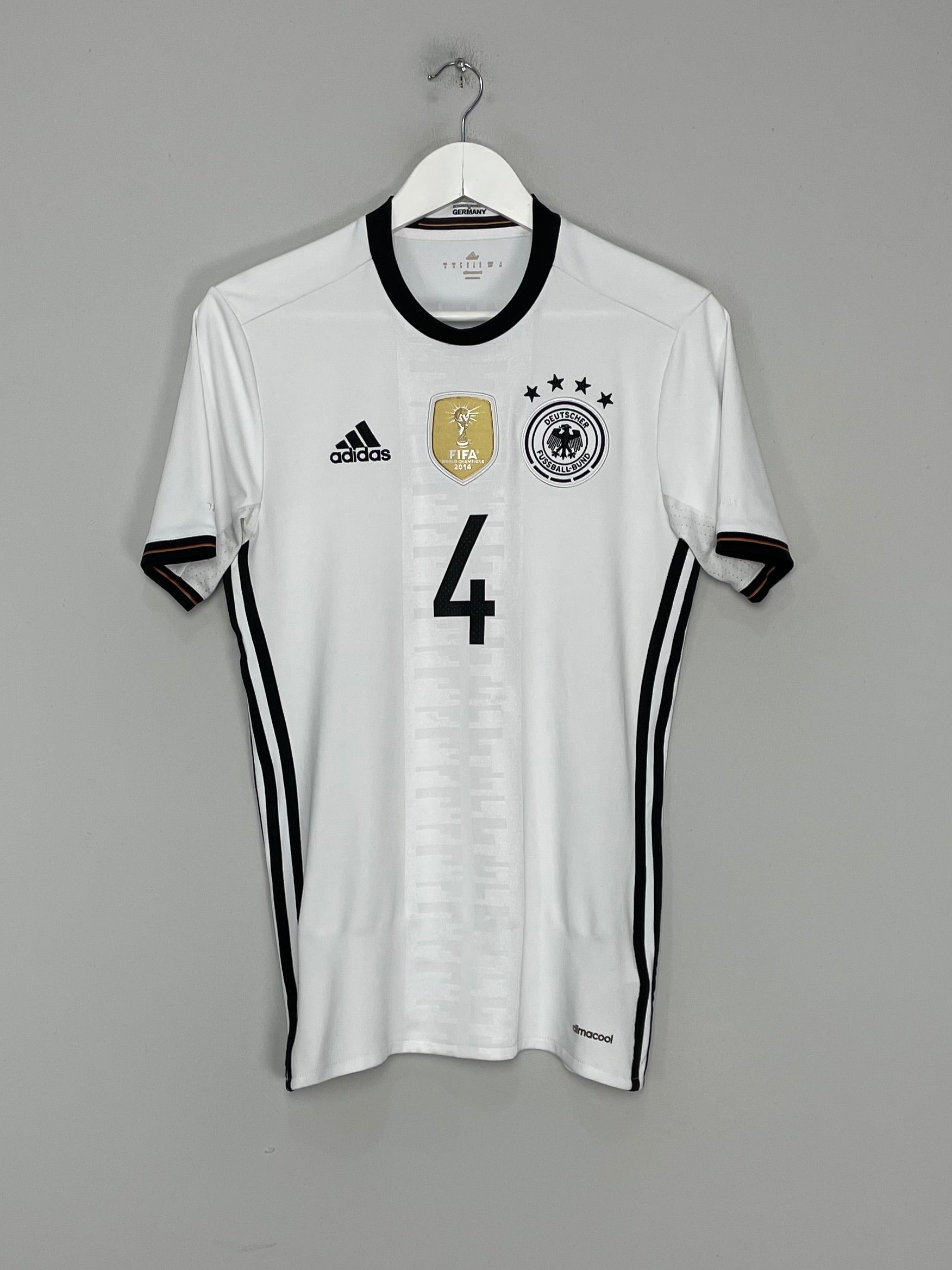 Shop 2015/16 GERMANY HOWEDES #4 HOME SHIRT (S) ADIDAS, classic football shirts, vintage football shirts & retro soccer jerseys at Cult Kits