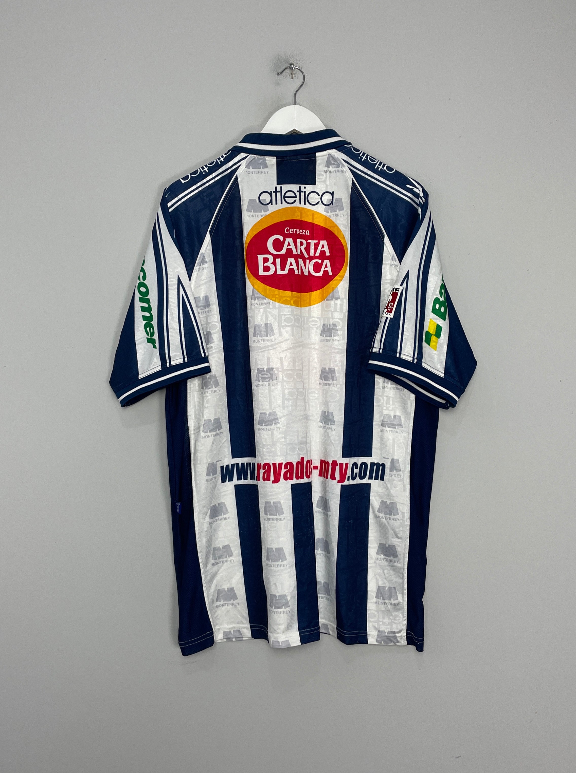 Shop 1999/00 MONTERREY HOME SHIRT (XL) ATETICA, classic football shirts, vintage football shirts & retro soccer jerseys at Cult Kits