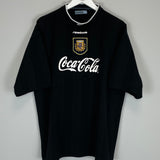 1999/00 ARGENTINA TRAINING SHIRT (L) REEBOK