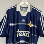 Shop 1998/00 REAL MADRID GUTI #14 AWAY SHIRT (M) ADIDAS, classic football shirts, vintage football shirts & retro soccer jerseys at Cult Kits