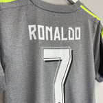 Shop 2015/16 REAL MADRID RONALDO #7 AWAY SHIRT (M) ADIDAS, classic football shirts, vintage football shirts & retro soccer jerseys at Cult Kits
