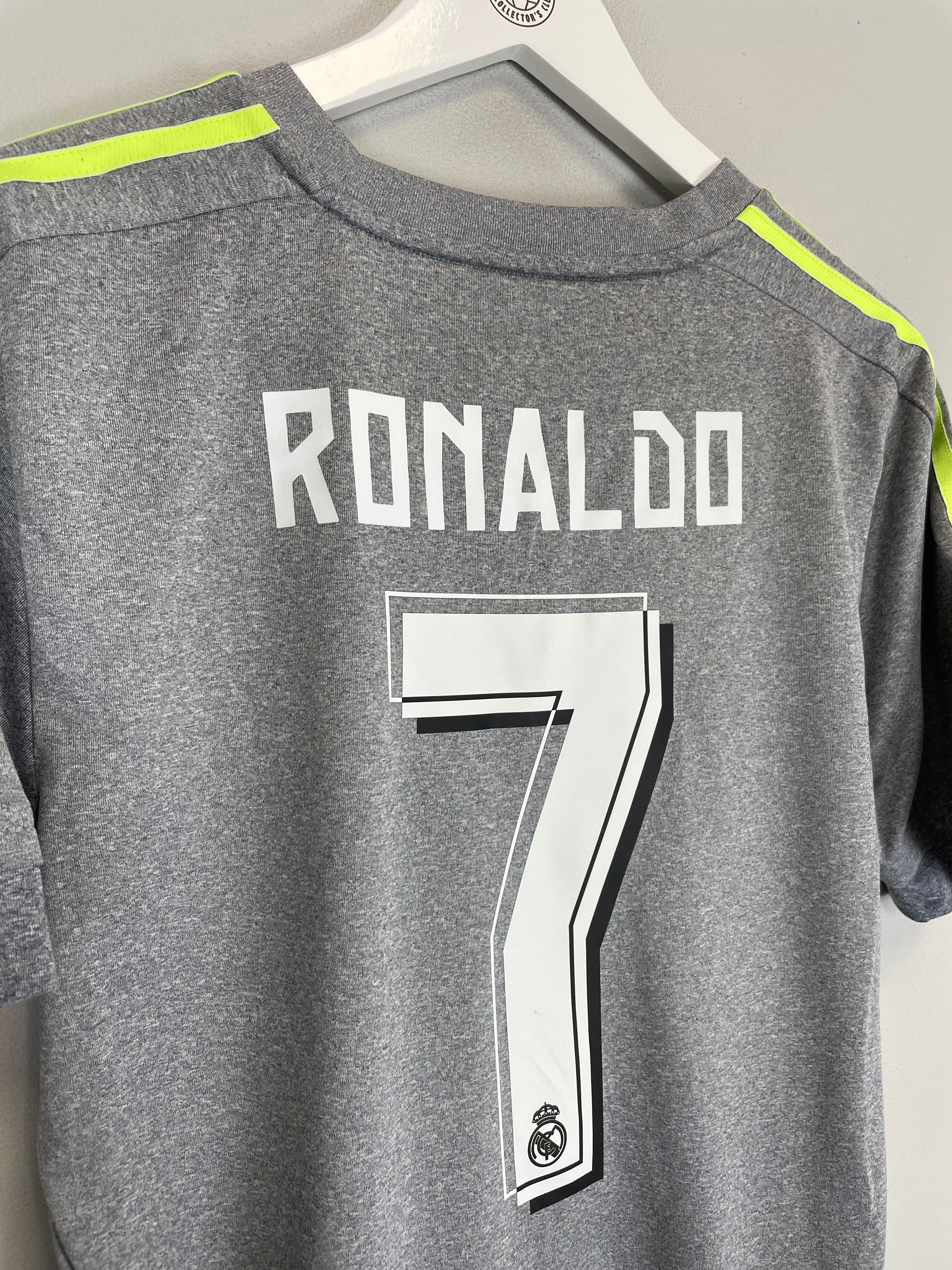 Shop 2015/16 REAL MADRID RONALDO #7 AWAY SHIRT (M) ADIDAS, classic football shirts, vintage football shirts & retro soccer jerseys at Cult Kits
