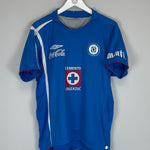Shop 2007/08 CRUZ AZUL HOME SHIRT (M) UMBRO, classic football shirts, vintage football shirts & retro soccer jerseys at Cult Kits