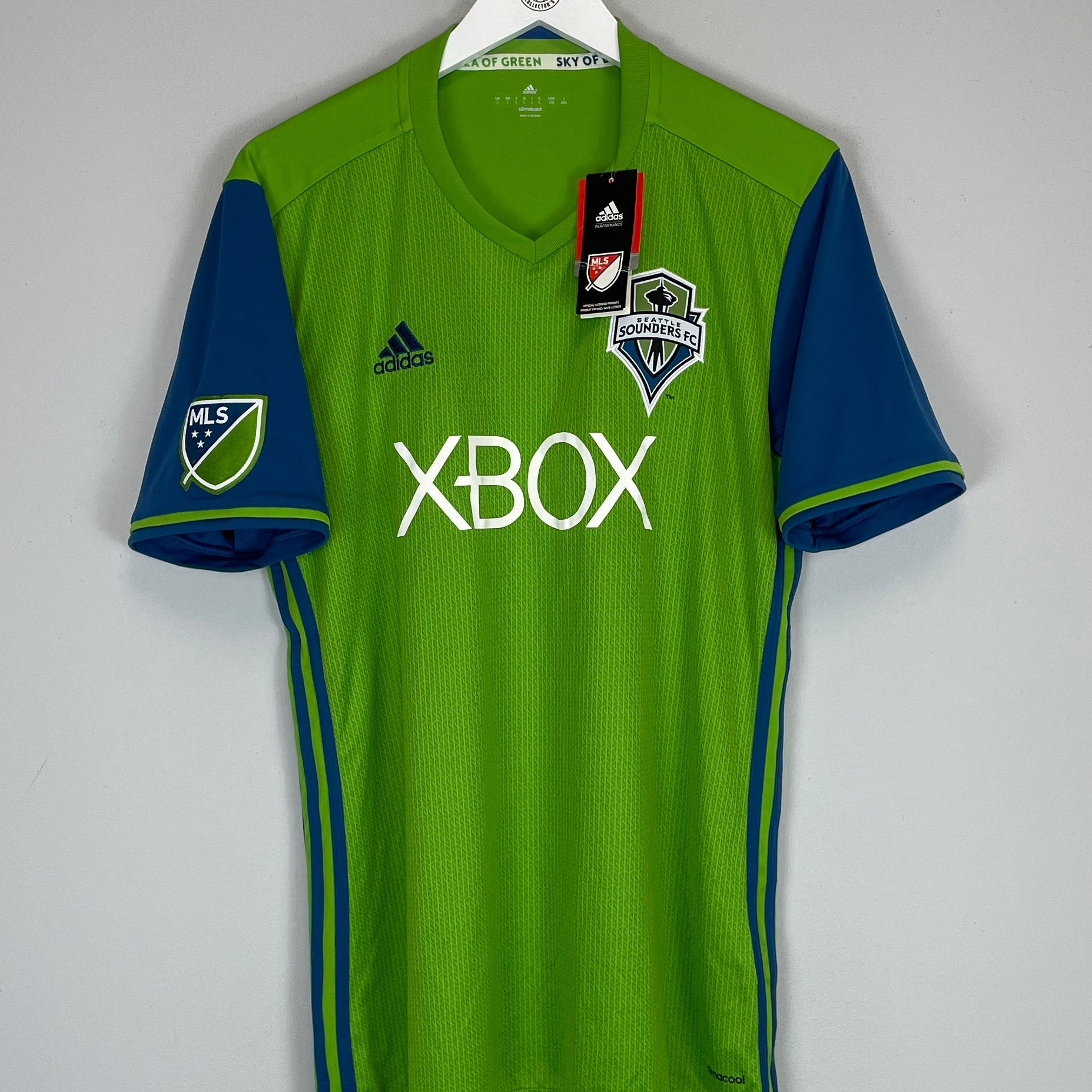 Shop 2016/17 SEATTLE SOUNDERS *BNWT* HOME SHIRT (L) ADIDAS, classic football shirts, vintage football shirts & retro soccer jerseys at Cult Kits