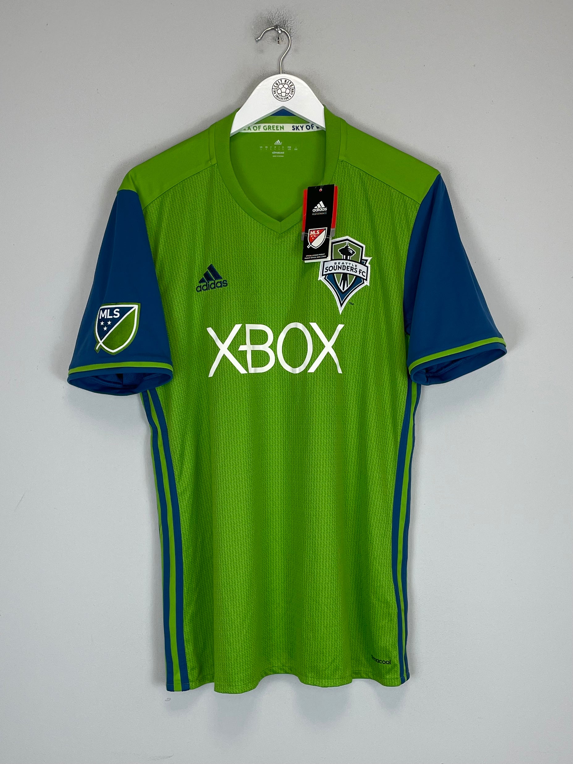 Shop 2016/17 SEATTLE SOUNDERS *BNWT* HOME SHIRT (L) ADIDAS, classic football shirts, vintage football shirts & retro soccer jerseys at Cult Kits