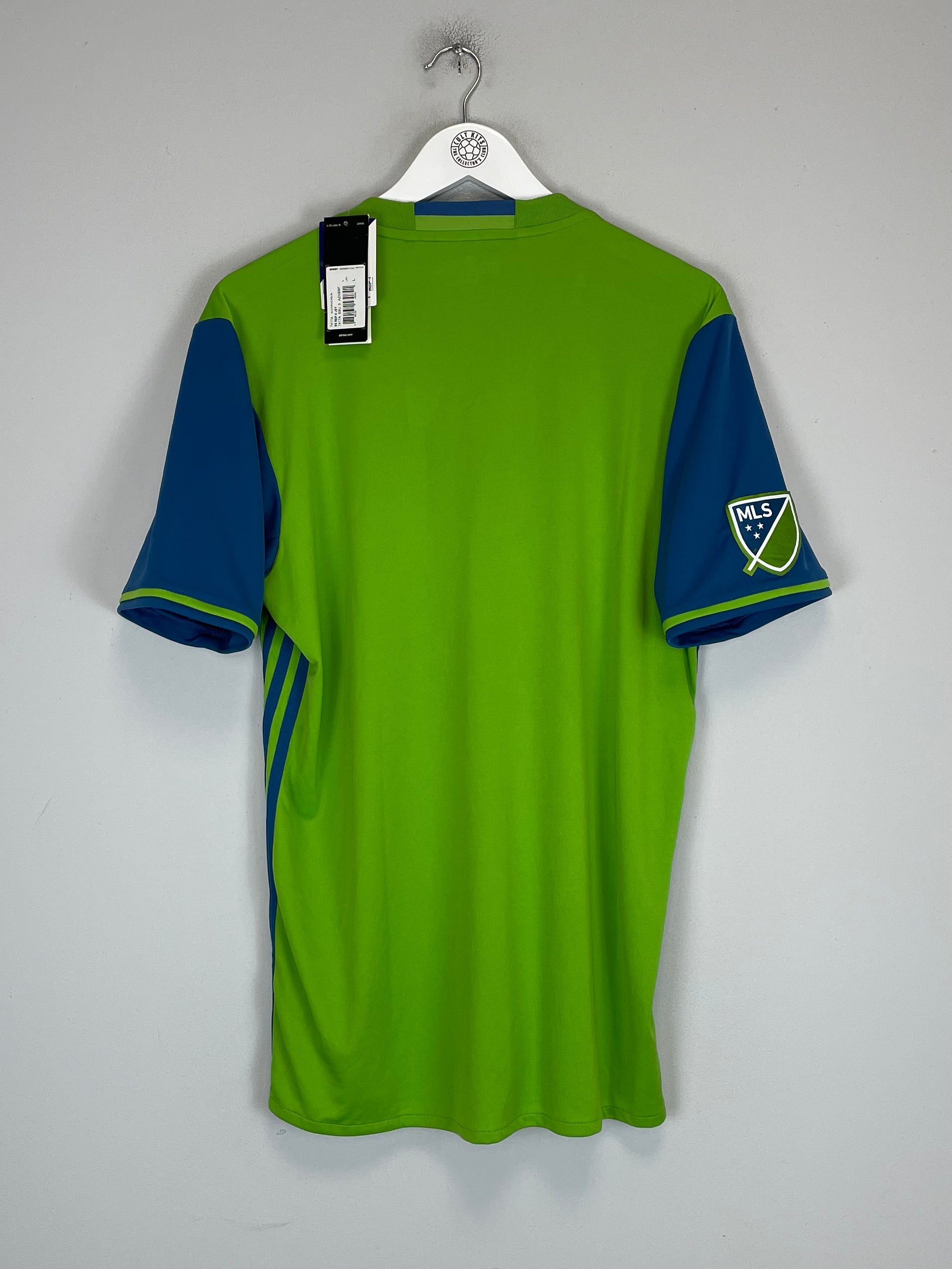 Shop 2016/17 SEATTLE SOUNDERS *BNWT* HOME SHIRT (L) ADIDAS, classic football shirts, vintage football shirts & retro soccer jerseys at Cult Kits