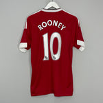 Shop 2015/16 MANCHESTER UNITED ROONEY #10 HOME SHIRT (M) ADIDAS, classic football shirts, vintage football shirts & retro soccer jerseys at Cult Kits