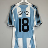 2007/09 ARGENTINA MESSI #18 HOME SHIRT (L) ADIDAS