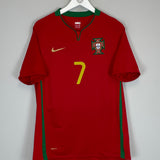 Shop 2008/10 PORTUGAL RONALDO #7 HOME SHIRT (M) NIKE, classic football shirts, vintage football shirts & retro soccer jerseys at Cult Kits
