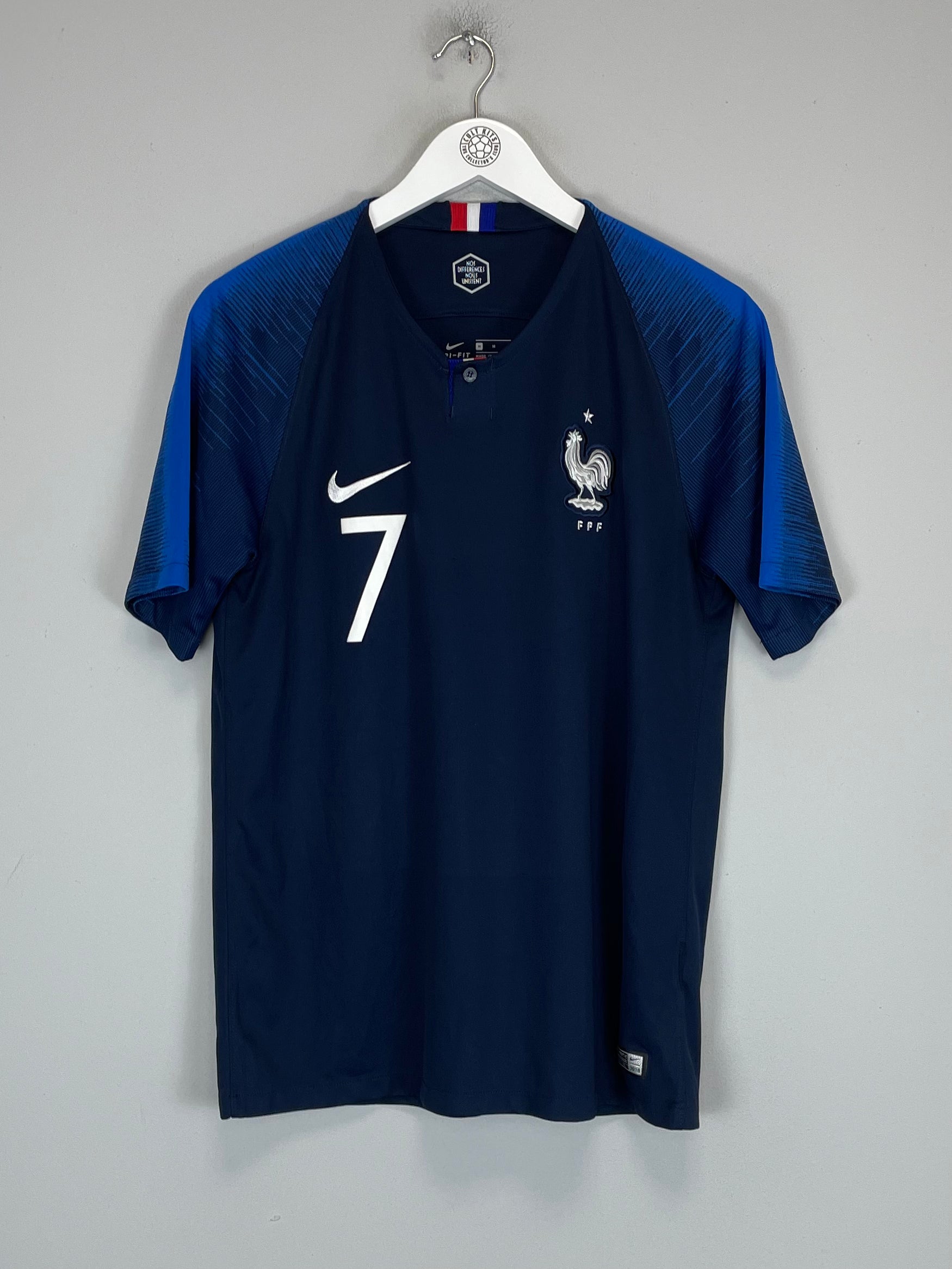 Shop 2018 FRANCE GRIEZMANN #7 HOME SHIRT (M) NIKE, classic football shirts, vintage football shirts & retro soccer jerseys at Cult Kits
