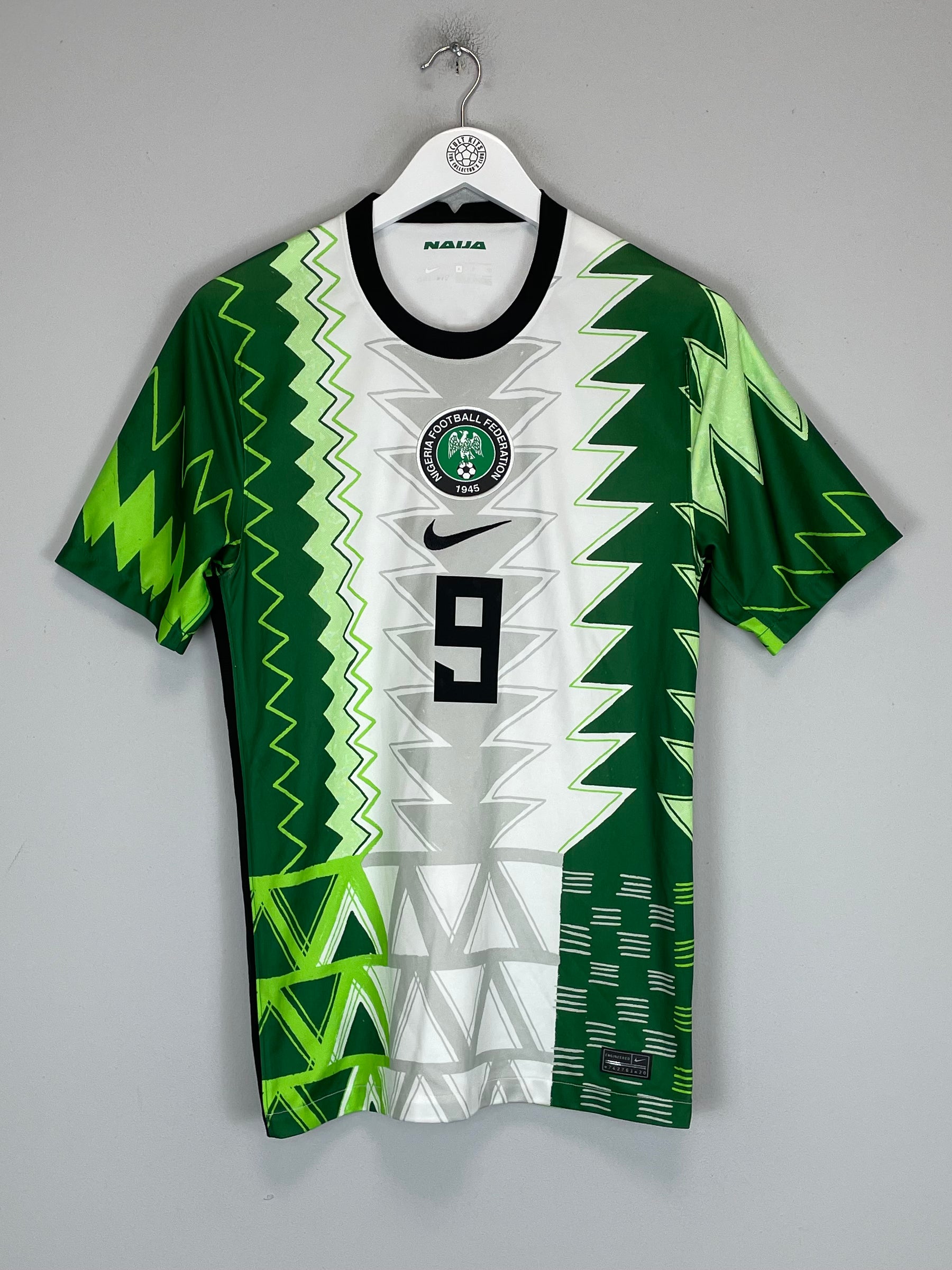 Shop 2020/21 NIGERIA IGHALO #9 HOME SHIRT (S) NIKE, classic football shirts, vintage football shirts & retro soccer jerseys at Cult Kits