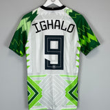 Shop 2020/21 NIGERIA IGHALO #9 HOME SHIRT (S) NIKE, classic football shirts, vintage football shirts & retro soccer jerseys at Cult Kits