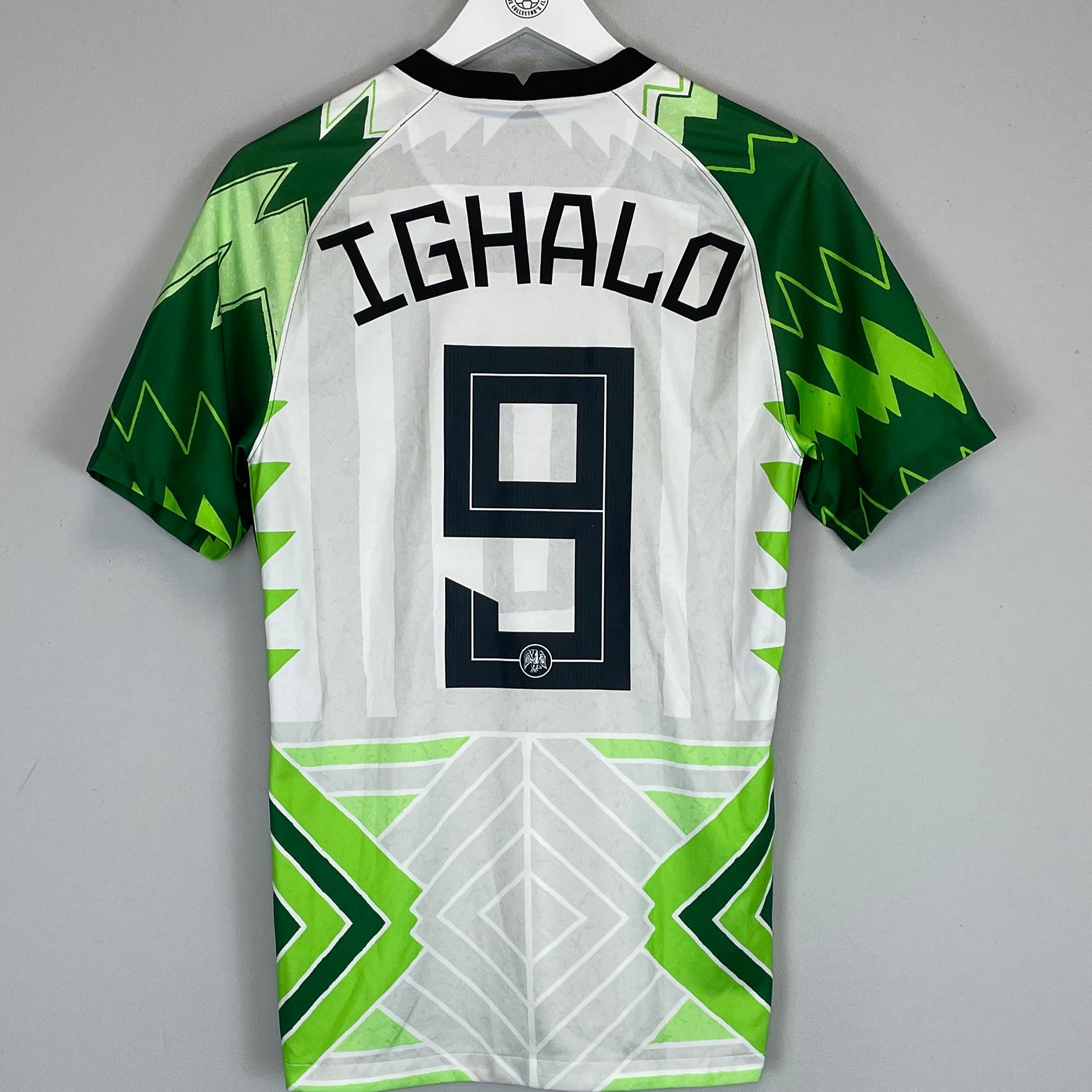 Shop 2020/21 NIGERIA IGHALO #9 HOME SHIRT (S) NIKE, classic football shirts, vintage football shirts & retro soccer jerseys at Cult Kits
