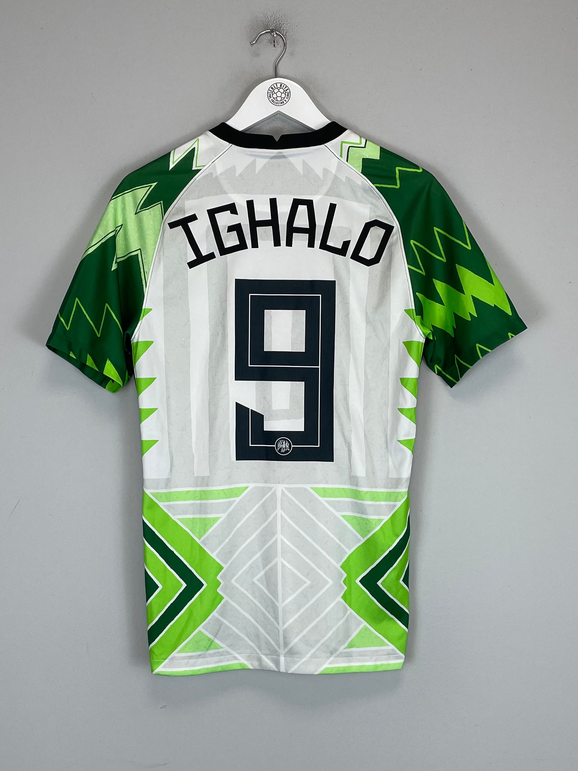 Shop 2020/21 NIGERIA IGHALO #9 HOME SHIRT (S) NIKE, classic football shirts, vintage football shirts & retro soccer jerseys at Cult Kits