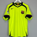 Shop 2005/06 BARCELONA RONALDINHO #10 AWAY SHIRT (M) NIKE, classic football shirts, vintage football shirts & retro soccer jerseys at Cult Kits