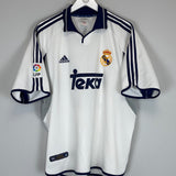 Shop 2000/01 REAL MADRID FIGO #10 HOME SHIRT (XL) ADIDAS, classic football shirts, vintage football shirts & retro soccer jerseys at Cult Kits
