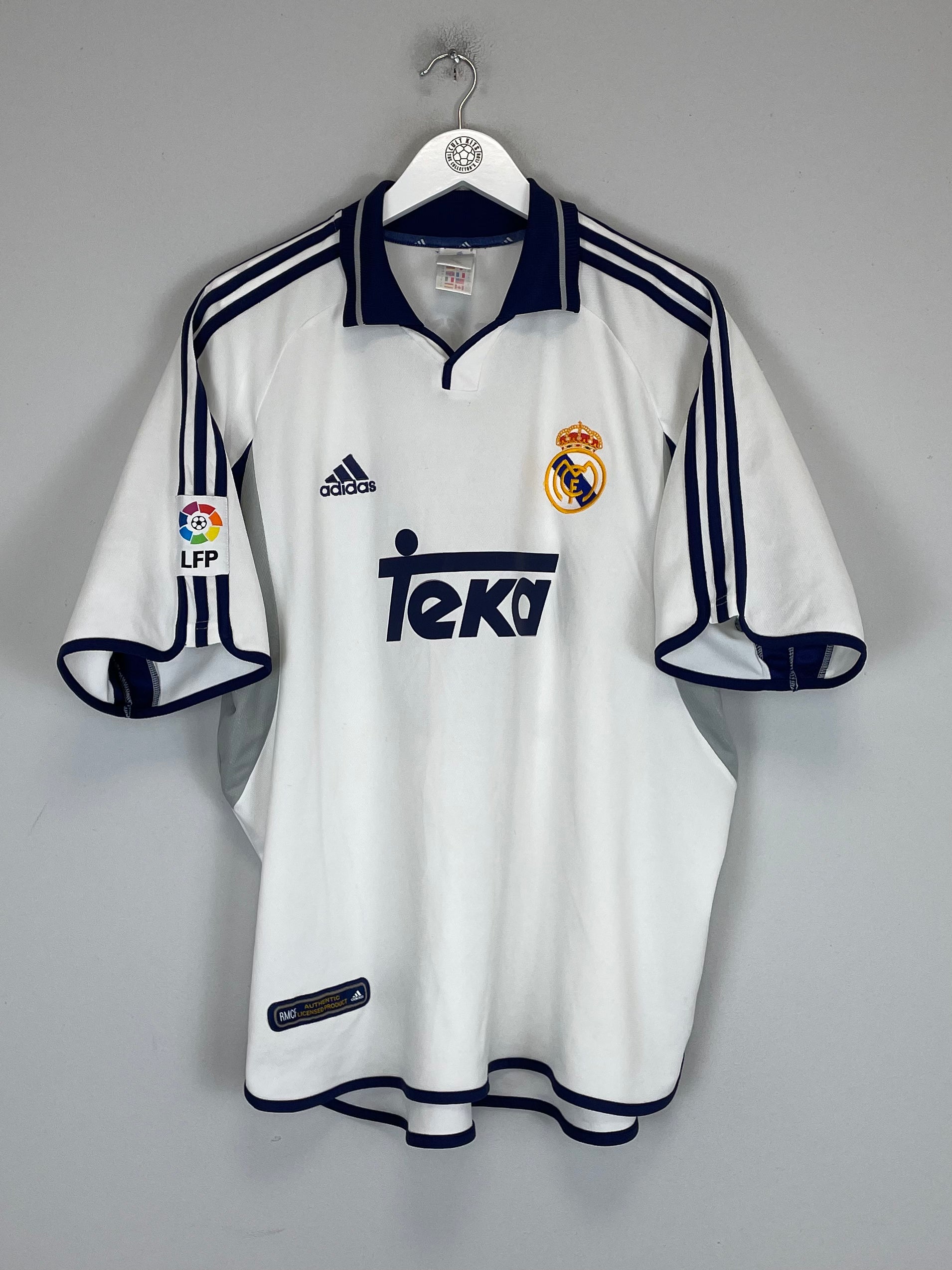 Shop 2000/01 REAL MADRID FIGO #10 HOME SHIRT (XL) ADIDAS, classic football shirts, vintage football shirts & retro soccer jerseys at Cult Kits