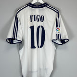 Shop 2000/01 REAL MADRID FIGO #10 HOME SHIRT (XL) ADIDAS, classic football shirts, vintage football shirts & retro soccer jerseys at Cult Kits