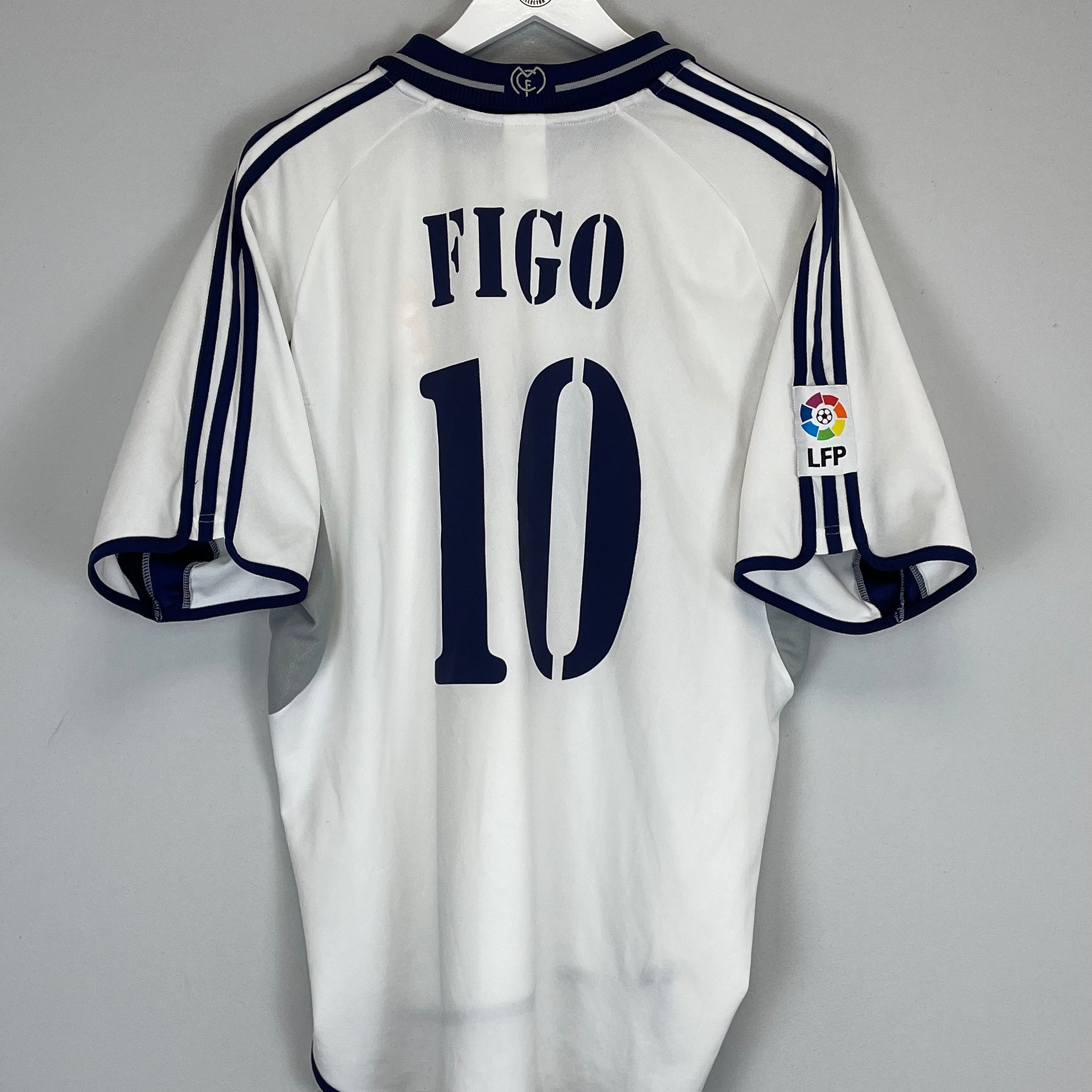 Shop 2000/01 REAL MADRID FIGO #10 HOME SHIRT (XL) ADIDAS, classic football shirts, vintage football shirts & retro soccer jerseys at Cult Kits