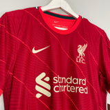 Shop 2021/22 LIVERPOOL SALAH #11 *BNWT* AUTHENTIC HOME SHIRT (M) NIKE, classic football shirts, vintage football shirts & retro soccer jerseys at Cult Kits
