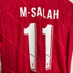 Shop 2021/22 LIVERPOOL SALAH #11 *BNWT* AUTHENTIC HOME SHIRT (M) NIKE, classic football shirts, vintage football shirts & retro soccer jerseys at Cult Kits
