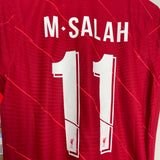 Shop 2021/22 LIVERPOOL SALAH #11 *BNWT* AUTHENTIC HOME SHIRT (M) NIKE, classic football shirts, vintage football shirts & retro soccer jerseys at Cult Kits