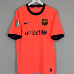 Shop 2009/10 BARCELONA INIESTA #8 AWAY SHIRT (L) NIKE, classic football shirts, vintage football shirts & retro soccer jerseys at Cult Kits